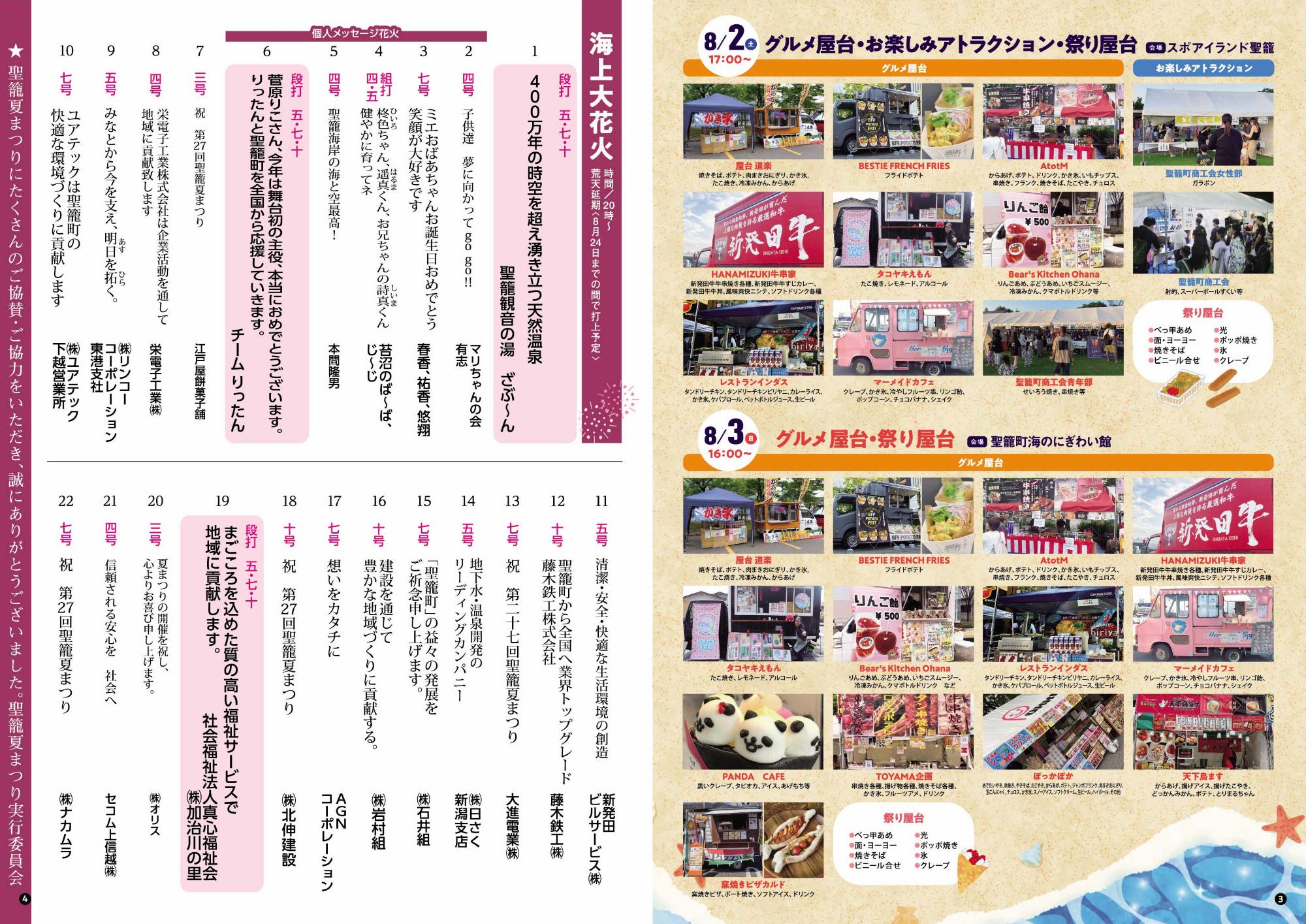 聖籠夏まつりパンフレット3