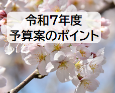 令和7年度 予算案のポイント