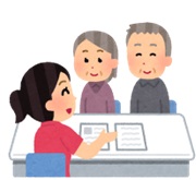 相談している画像